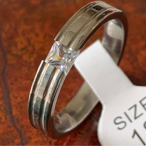 Silver tone band size 8 - Picture 6 of 7